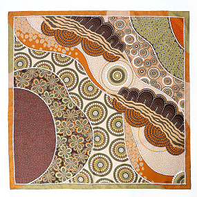 VFV10-11 Платок жен. 100% шелк 90x90 FABRETTI