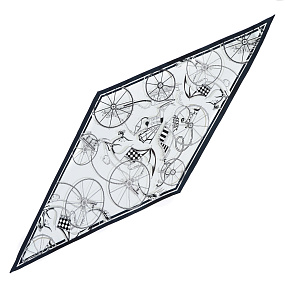 VFV31-30 Платок жен. 100% полиэстер 45x120 FABRETTI