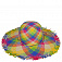 GL86-11 multicolor FABRETTI Шляпа жен. целлюлоза