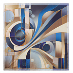 VFV20-8 Платок жен. 100% шелк 90x90 FABRETTI