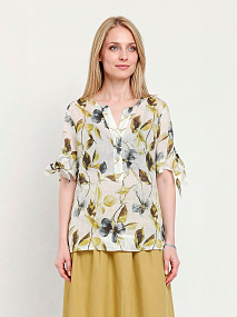 NLBL051-7P FABRETTI Блуза женская 100% рами