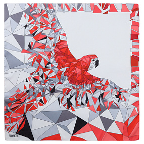 VFV6-4 Платок жен. 100% полиэстер 70x70 FABRETTI