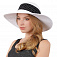 G57-4/2 white/black FABRETTI Шляпа жен. целлюлоза