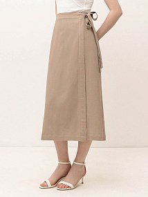 NCF49-191 FABRETTI Юбка женская 70% лён 30% вискоза