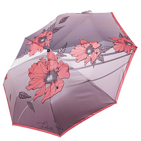 UFS0065-6 Зонт жен. Fabretti, автомат, 3 сложения, сатин 