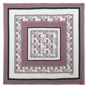 VFS1018-5 Платок жен. 18% шерсть, 82% модал  110x110 FABRETTI