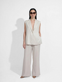 NYCD96-191 FABRETTI Жилет женский 30% лен, 70% тенсел