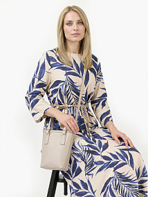 NPDS004-8P FABRETTI Платье женское 93% вискоза, 7% лен