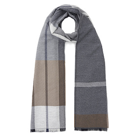 VGD2-13 Шарф муж. 10% шерсть, 15% вискоза, 10% нейлон, 65% полиэстер 30x178 FABRETTI