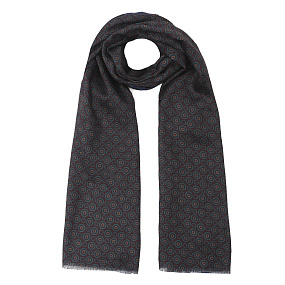 VGW5-4 Шарф муж. 100% полиэстер 70x180 FABRETTI