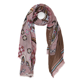 VFS1025-5 Шарф жен. 18% шерсть, 82% модал  70x180 FABRETTI