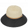 K8-1/2 beige/black FABRETTI Шляпа жен. целлюлоза