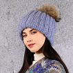S2018-5-blue Шапка жен. 25% бэби альпака, 50%шерсть, 25%полиамид б/р  FABRETTI