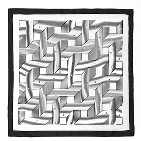 VFV26-30 Платок жен. 100% полиэстер 70x70 FABRETTI