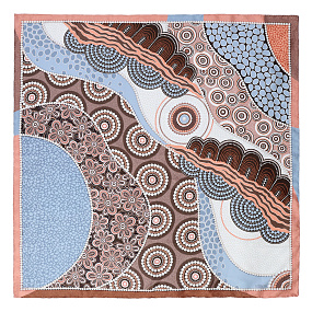 VFV10-4 Платок жен. 100% шелк 90x90 FABRETTI