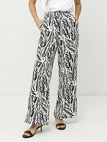 NCF79pr-1 FABRETTI Брюки женские 55% лён 45% вискоза