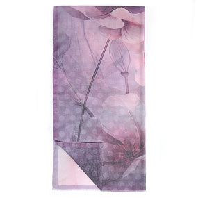 VF44-5 Шарф жен. 60% вискоза, 40% полиэстер 90x180 FABRETTI