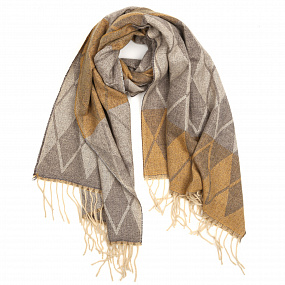 VFW0002-7 Шарф жен. 30% вискоза, 70% полиэстер 65x180 FABRETTI