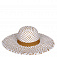 V18-1/4 beige/white FABRETTI Шляпа жен. целлюлоза