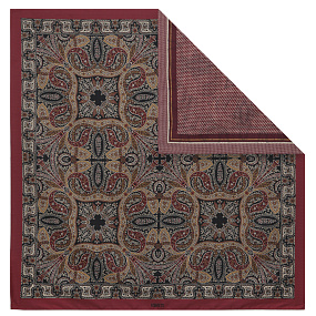 VFS3-4 Платок жен. 100% полиэстер 90x90 FABRETTI