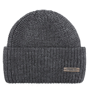 DFRG58-45 FABRETTI Шапка мужская 20% альпака, 30% шерсть, 50% акрил