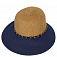 G40-1 BEIGE/BLUE FABRETTI Шляпа жен. целлюлоза
